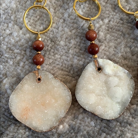 💕HP💕Druzy stone keychain - Picture 9 of 10